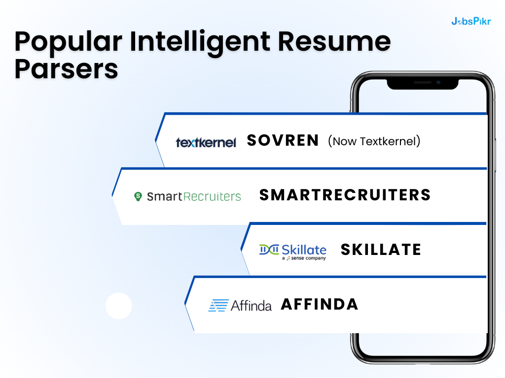 Popular Intelligent Resume Parsers