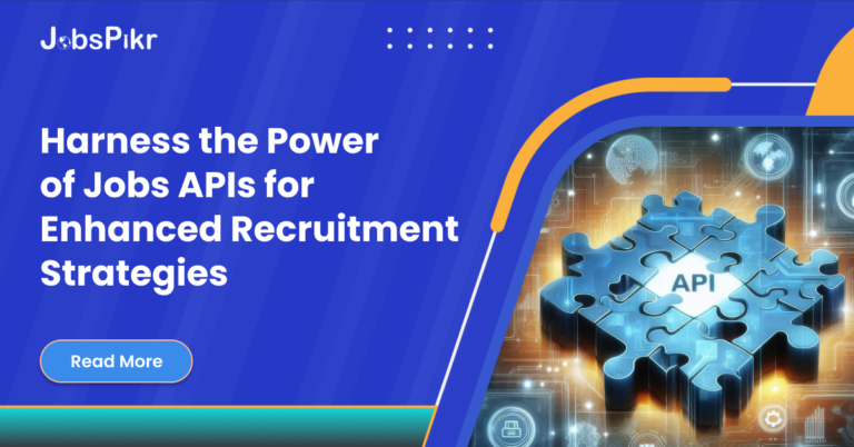 Jobs API interface displaying structured job data for recruitment optimization