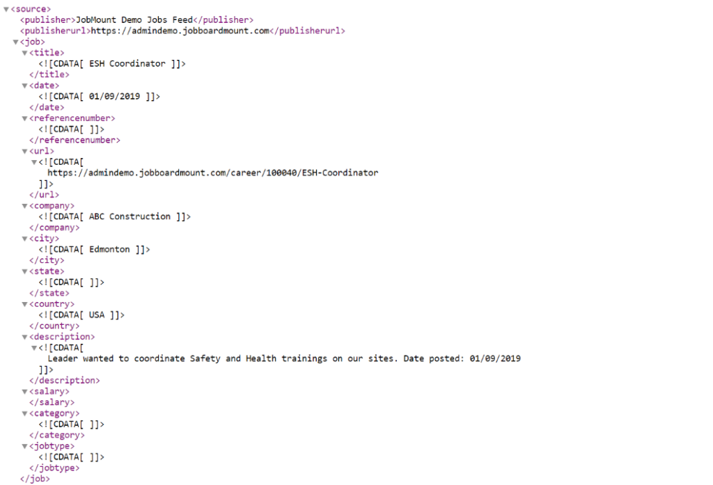 XML Feeds
