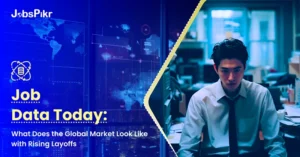 JobsPikr platform showing live job data today trends