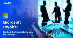 Microsoft layoffs and AI-driven workforce transformation with job posting analytics