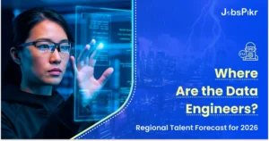 Regional breakdown of data engineer demand across global cities in 2026