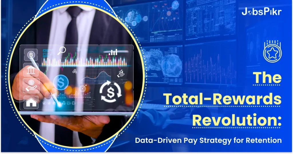 Total rewards intelligence platform showing compensation benchmarking across salary, benefits and equity for enterprise retention strategy