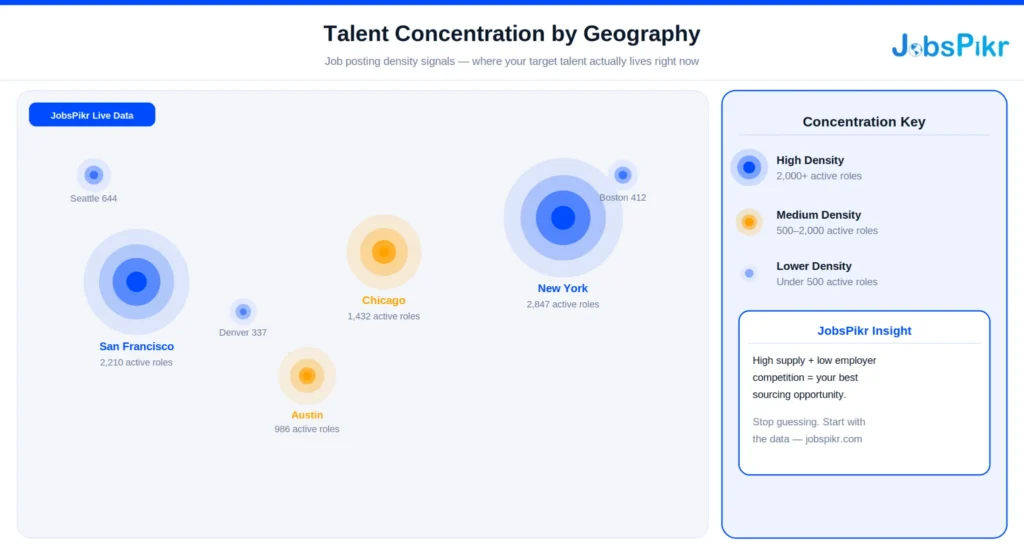 Talent Concentration by Geography map