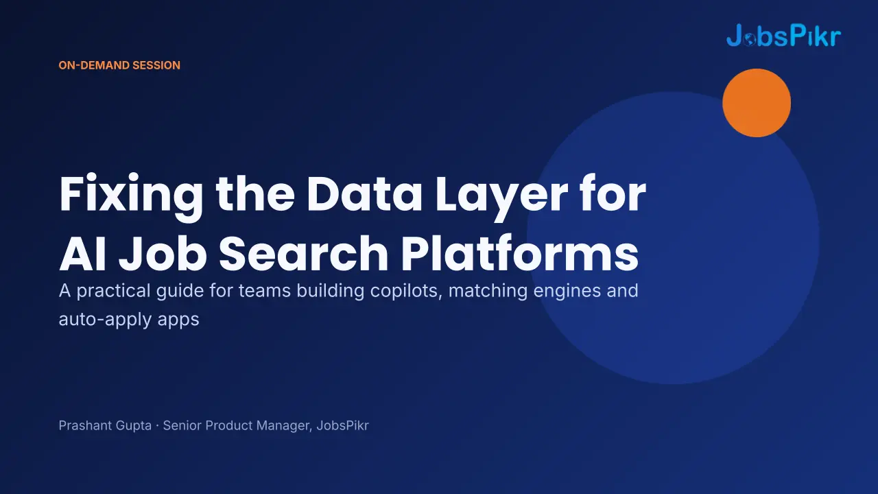The Data Layer for AI Job Search