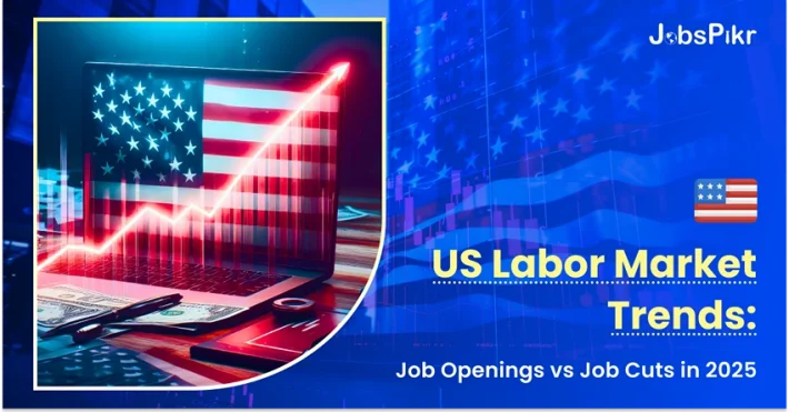 US job cuts vs job postings in 2025. Real-time labor market analytics dashboard